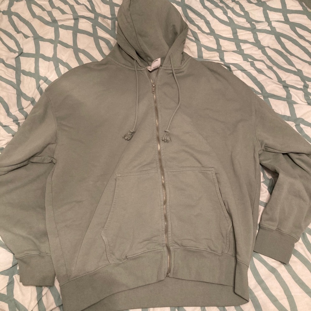 1SZ Brandy Melville Olive oversized zip up